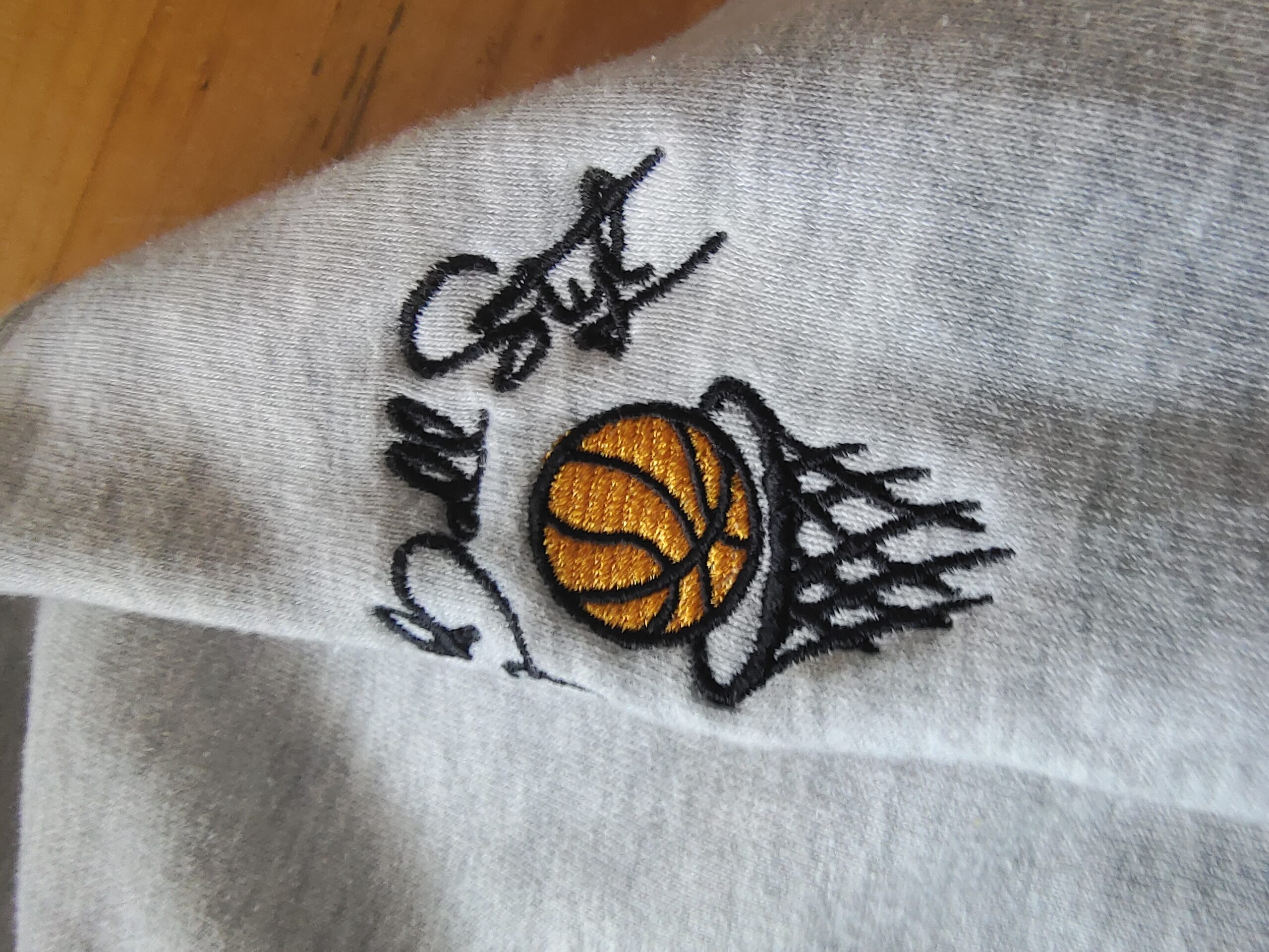 SZARY DRES BAWEŁNIANY HAFTY - obrazek 4