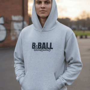 SZARY DRES BAWEŁNIANY HAFTY